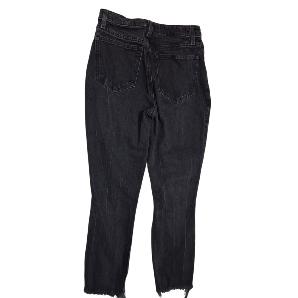 SALE!!! EUC Abercrombie & Fitch High Rise Mom Jeans Sz. 26 Short Destructed - Picture 2 of 12